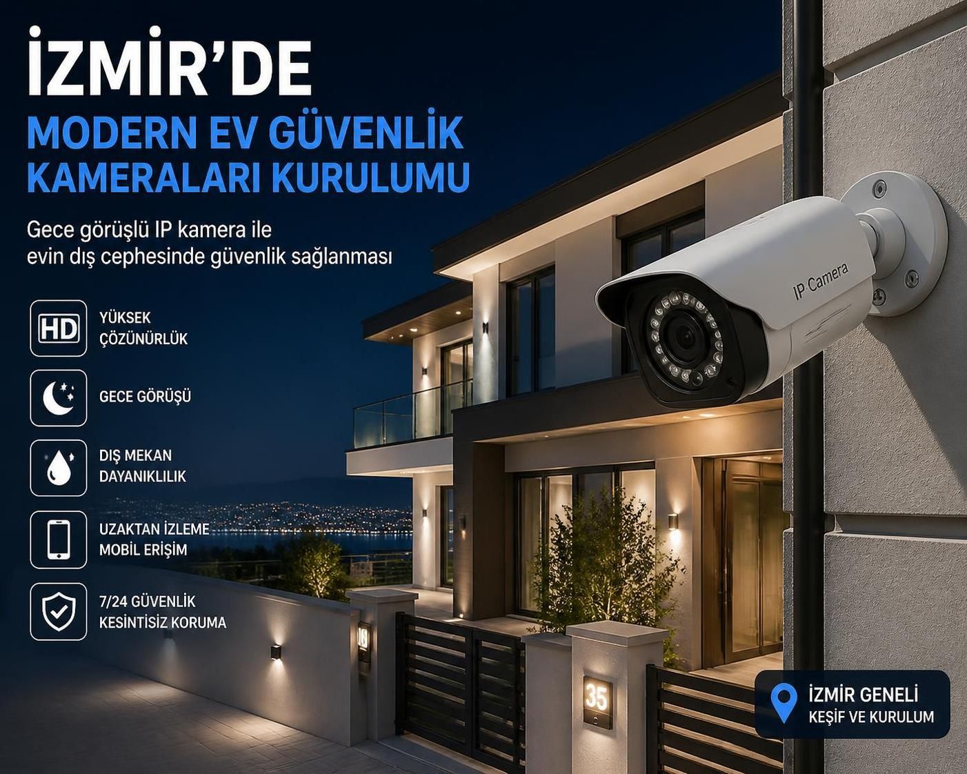 i̇zmir kamera sistemleri ile ev ve iş yerlerinizi güvenli hale getirin. en son teknolojilerle donatılmış kamera çözümleriyle sevdiklerinizi ve mülklerinizi koruyun.
