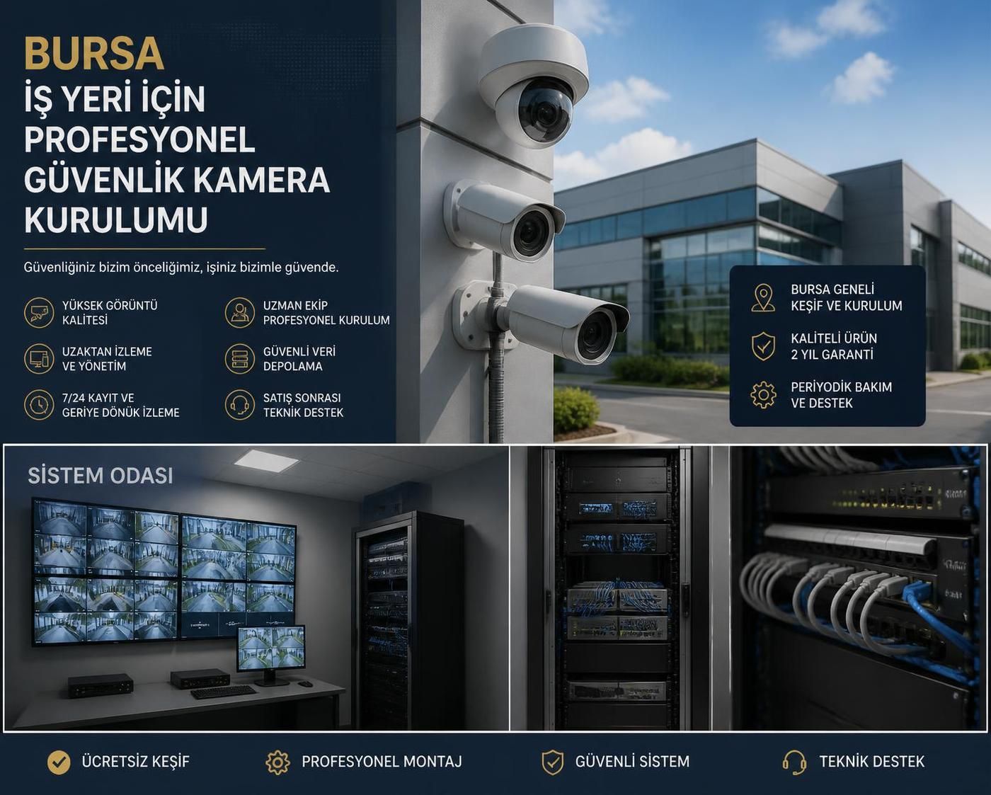 bursa kamera sistemleri ile güvenliğinizi artırın. en iyi ve güvenilir çözümlerle evinizi ve iş yerinizi koruyun.