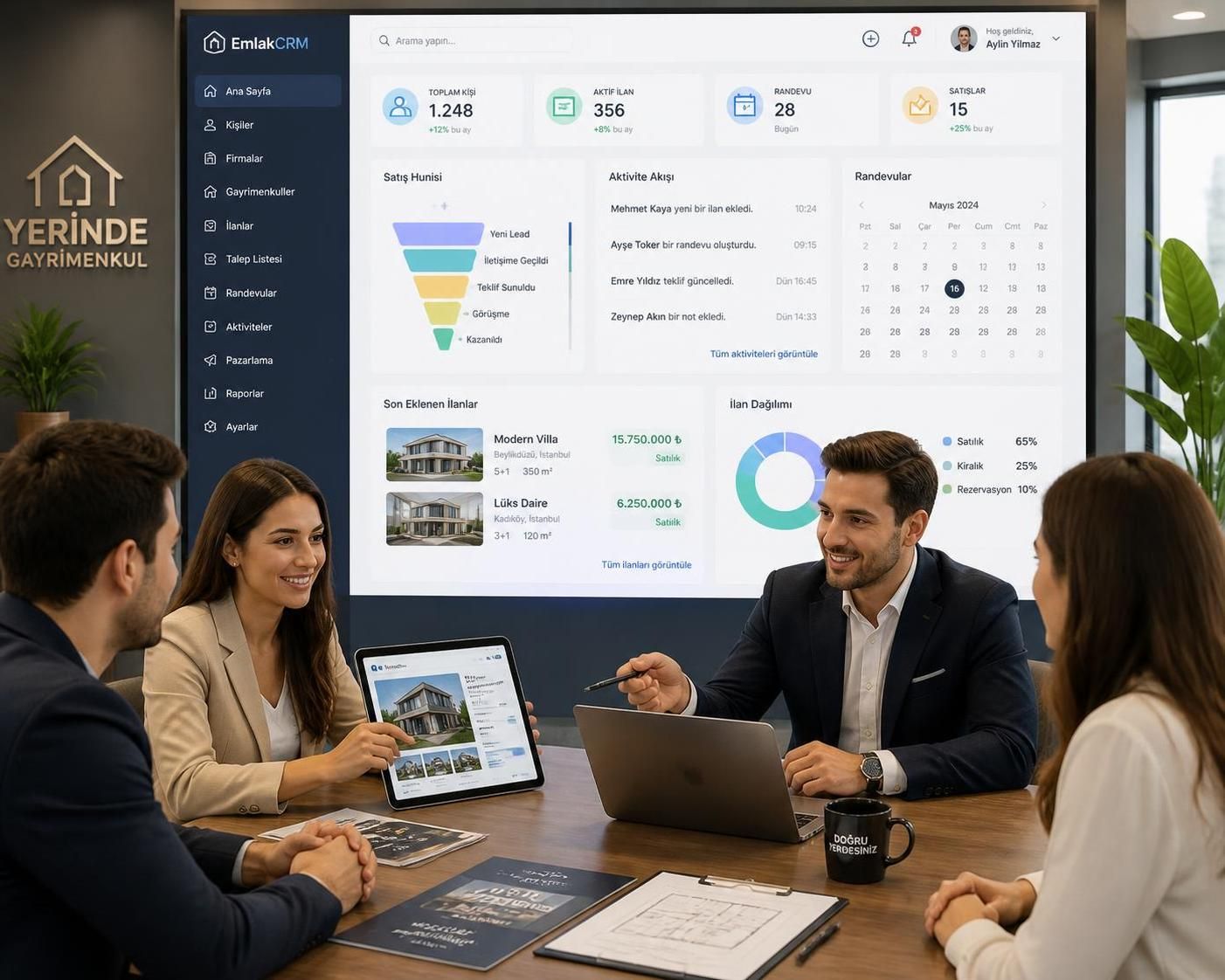 emlak crm sistemi nedir, nasıl çalışır ve işletmenizin satış, müşteri yönetimi ve verimliliğini nasıl artırabileceğini keşfedin.