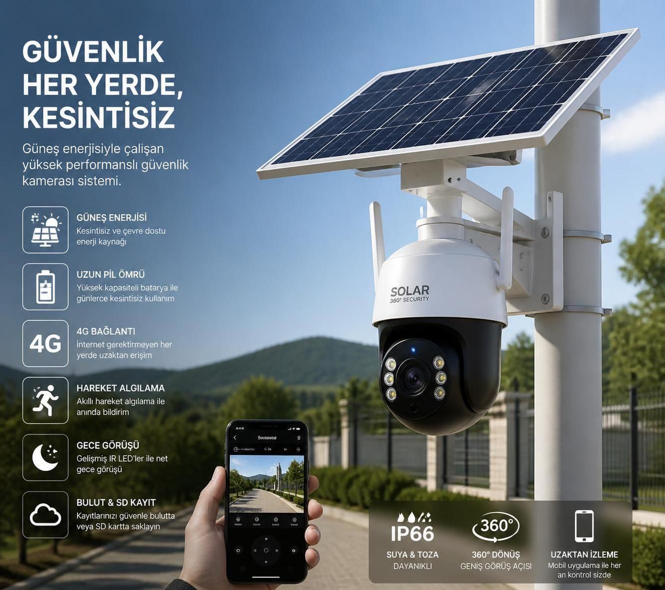 güneş enerji kamera sistemlerinin avantajları ve kullanım alanları hakkında bilgi edinin. bu yenilikçi sistemler, enerji tasarrufu sağlar ve çevre dostudur.