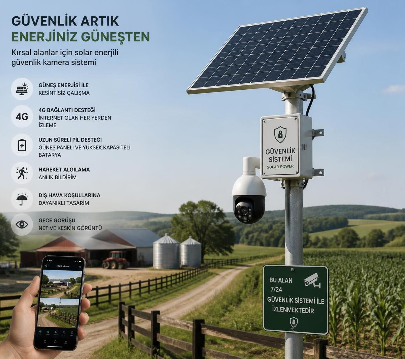 güneş enerji kamera sistemlerinin avantajları ve kullanım alanları hakkında detaylı bilgi. enerji tasarrufu sağlayan, çevre dostu ve verimli güvenlik çözümleri sunar.