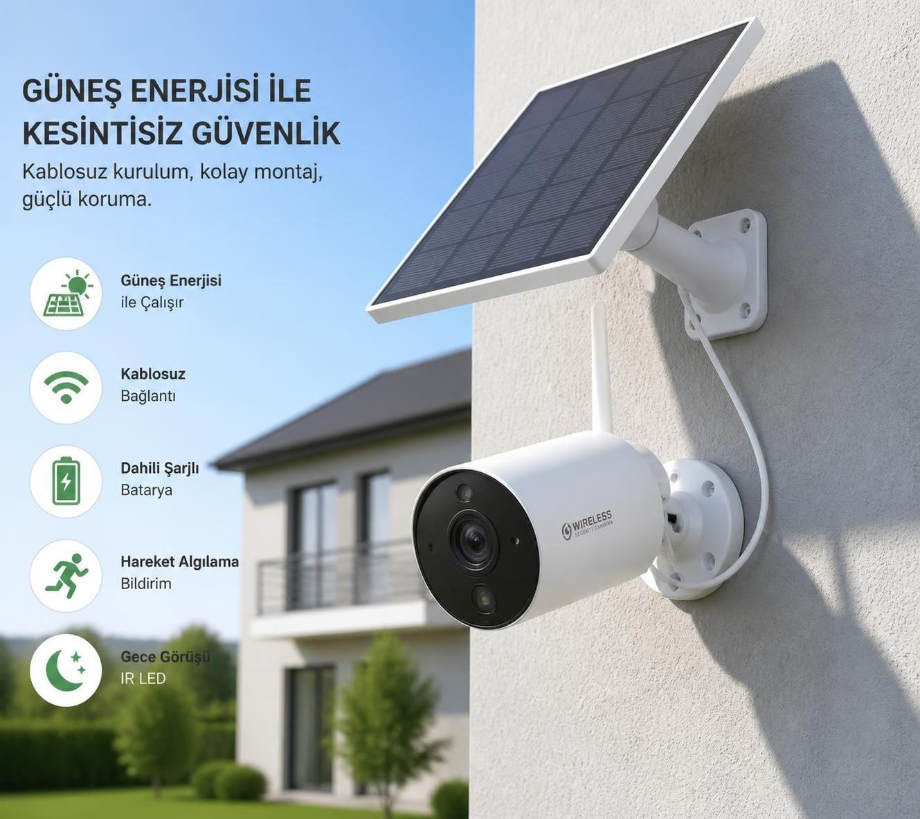 güneş enerjili güvenlik kamerası kullanarak evinizin güvenliğini artırmanın etkili yollarını keşfedin. kesintisiz enerjiyle güvenliğinizi sağlamlaştırın.