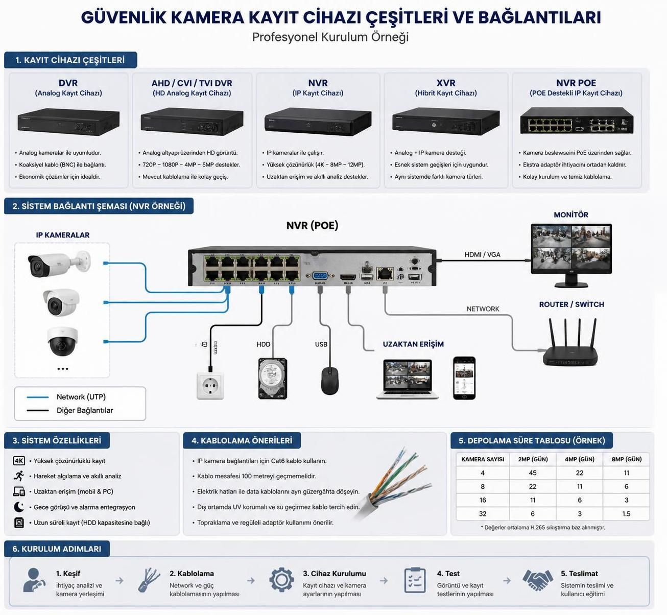 güvenlik kamerası kayıt cihazı seçerken dikkat edilmesi gerekenler ve doğru kullanım ipuçları hakkında kapsamlı rehber.