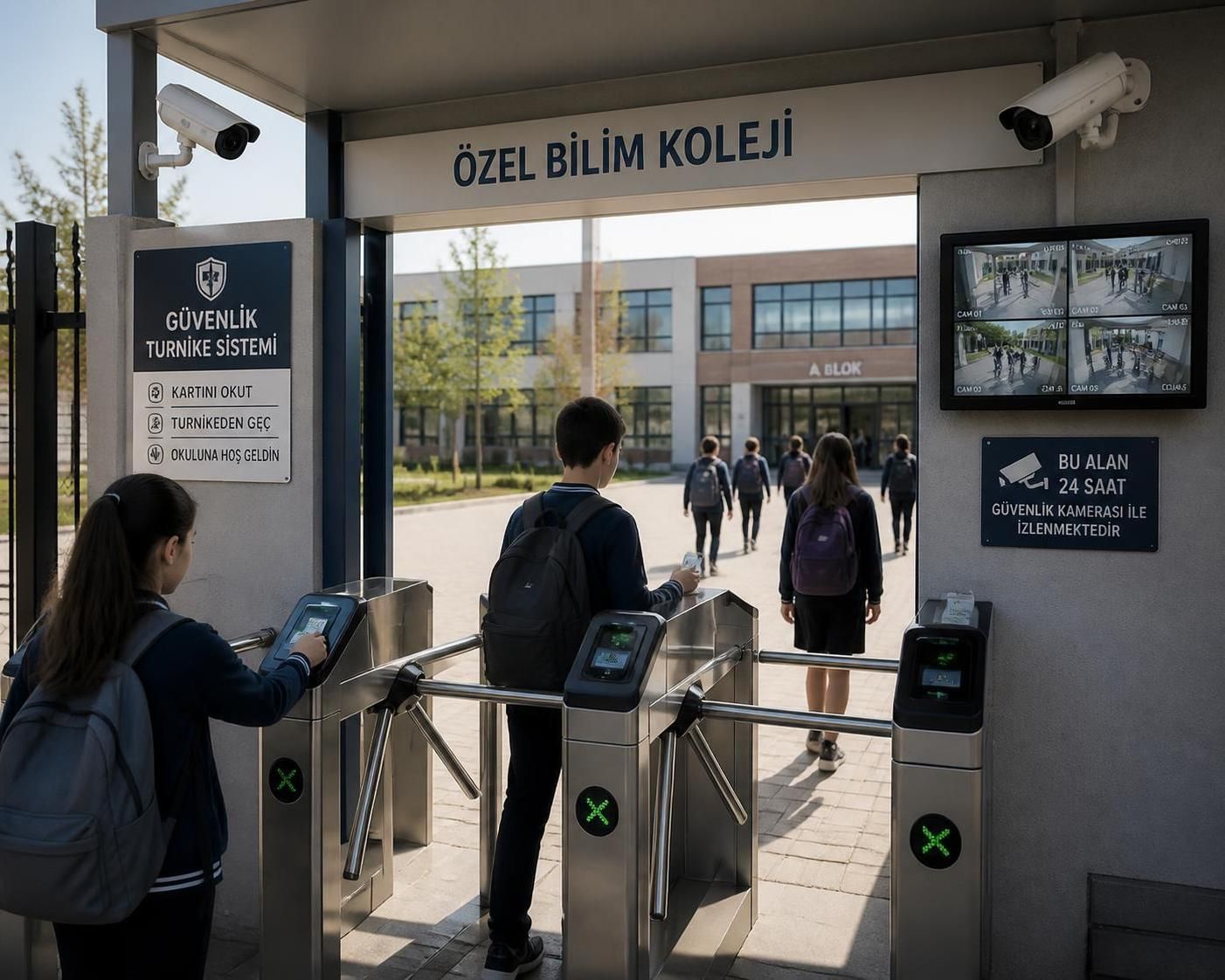 okul turnike sistemi ile öğrenci güvenliğini sağlamak ve okul ortamında güvenliği artırmak için etkili yöntemler ve ipuçları.
