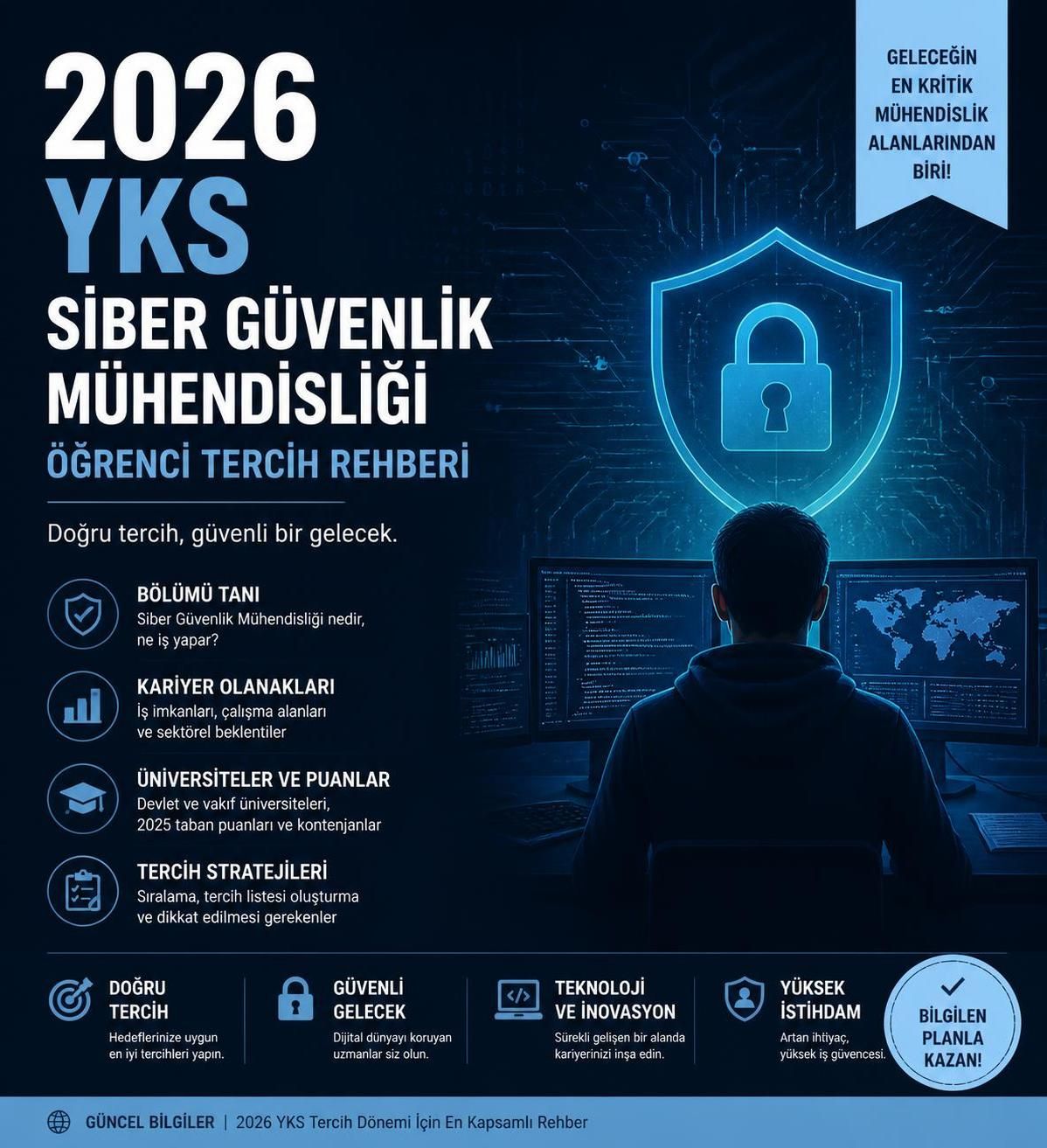 siber güvenlik taban puanları hakkında güncel rehber. 4 yıllık bölümler için en son taban puanları ve detaylı bilgiler burada.