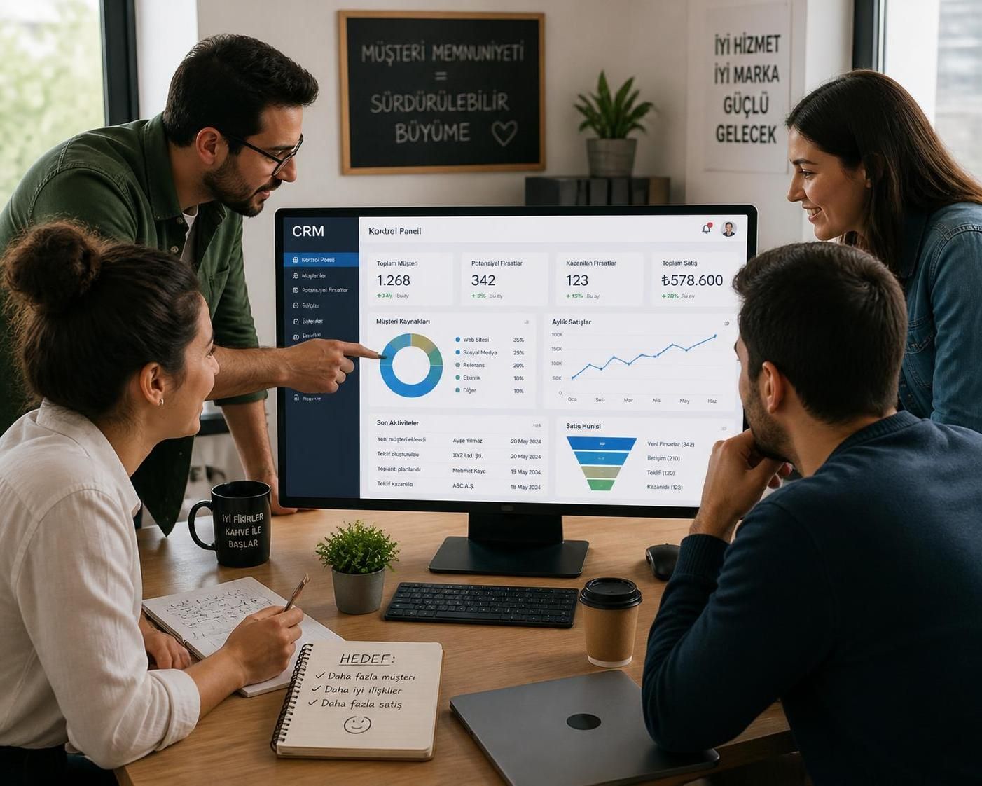 crm programı, müşteri ilişkilerini yönetmek için kullanılan bir yazılımdır. i̇şletmelerin müşteri memnuniyetini artırmasına, satışları optimize etmesine ve verimliliği yükseltmesine yardımcı olur.
