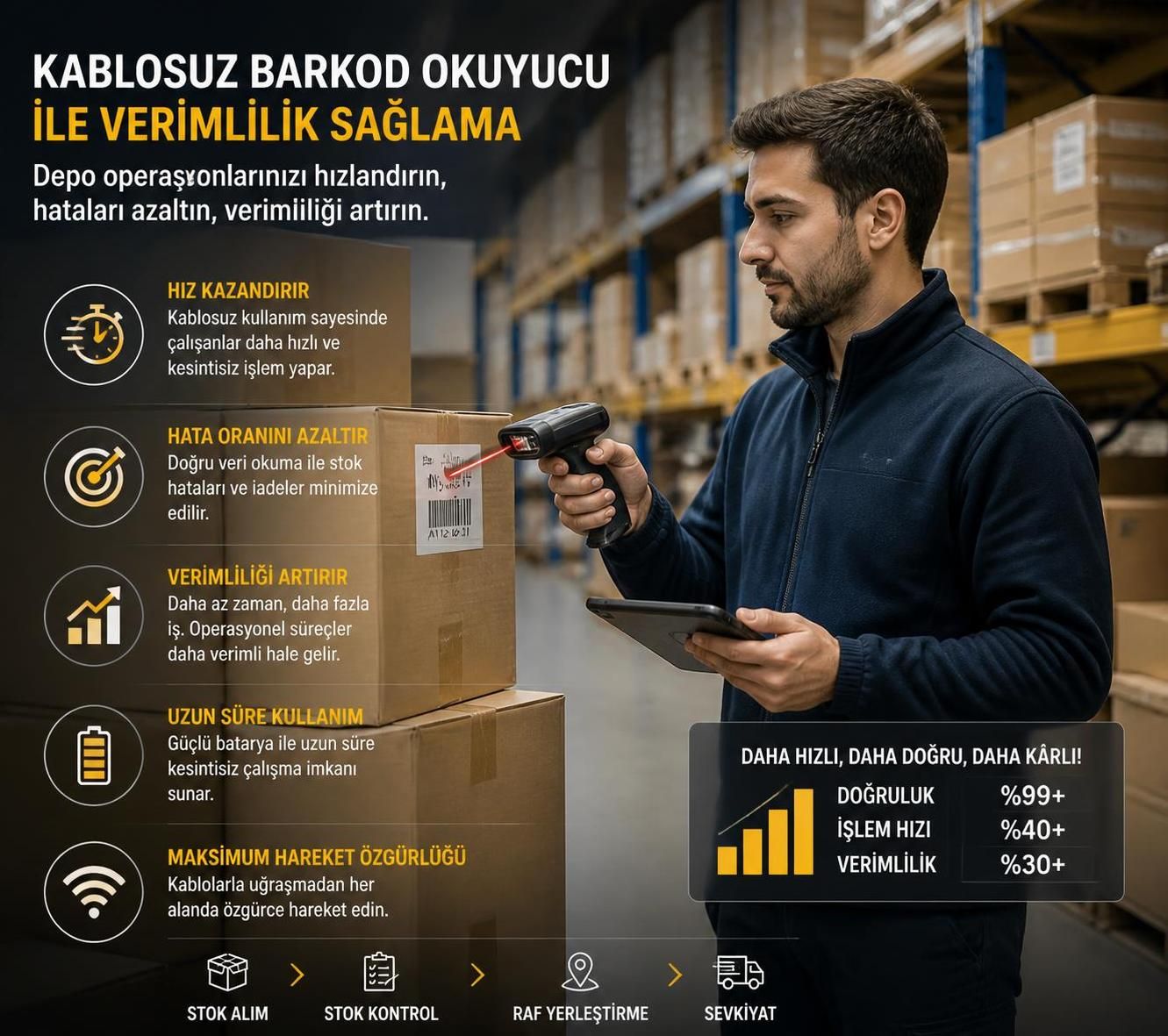 kablosuz barkod okuyucu nedir ve iş süreçlerinizi nasıl hızlandırıp kolaylaştırdığını keşfedin. i̇ş verimliliğinizi artırmak için etkili çözümler sunar.