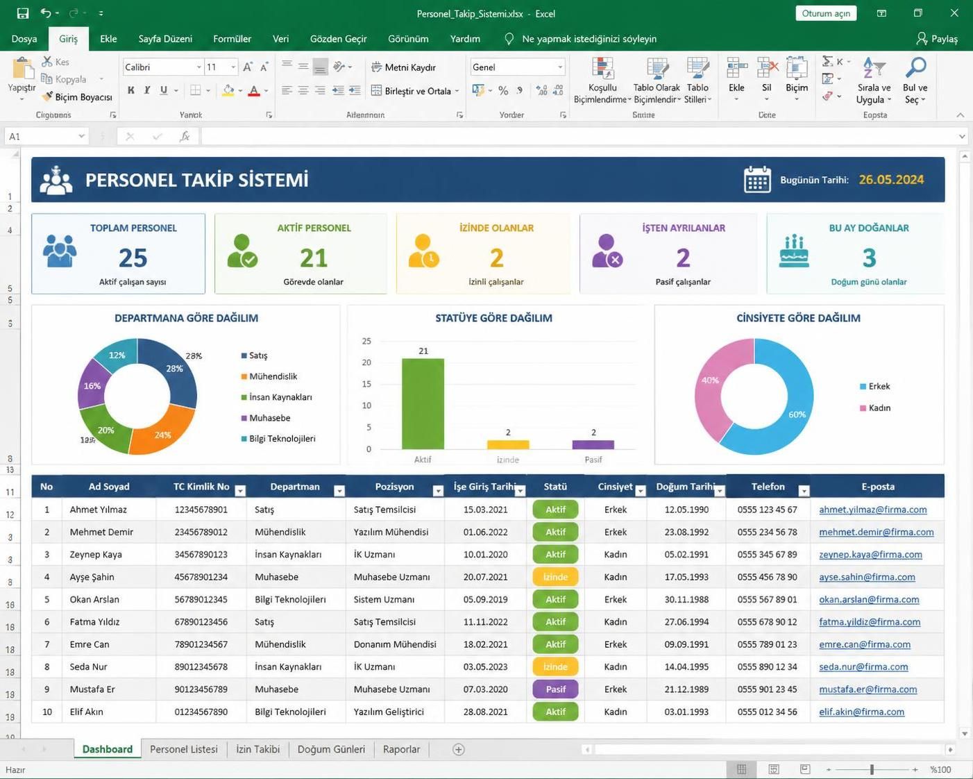 ücretsiz excel ile etkili personel takip sistemi programı hazırlamanın adımlarını öğrenin. i̇ş gücünüzü kolayca yönetin ve verimliliği artırın.